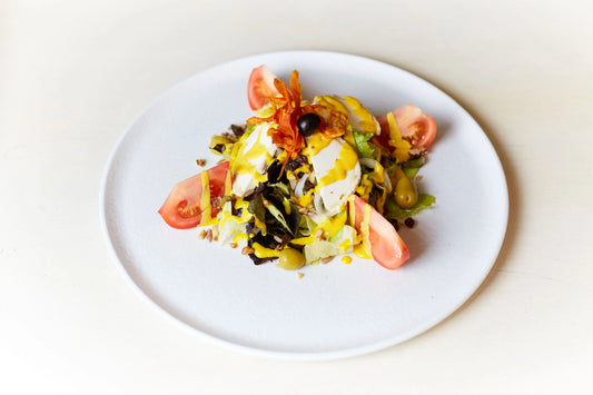 Ensalada con queso de cabra y frutos secos Manduc