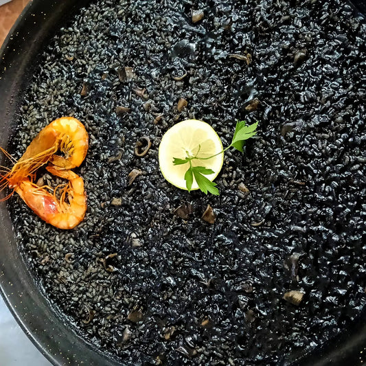 Arroz negro con gamba roja Manduc