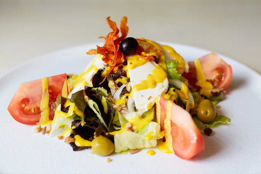 Ensalada con queso de cabra y frutos secos Manduc
